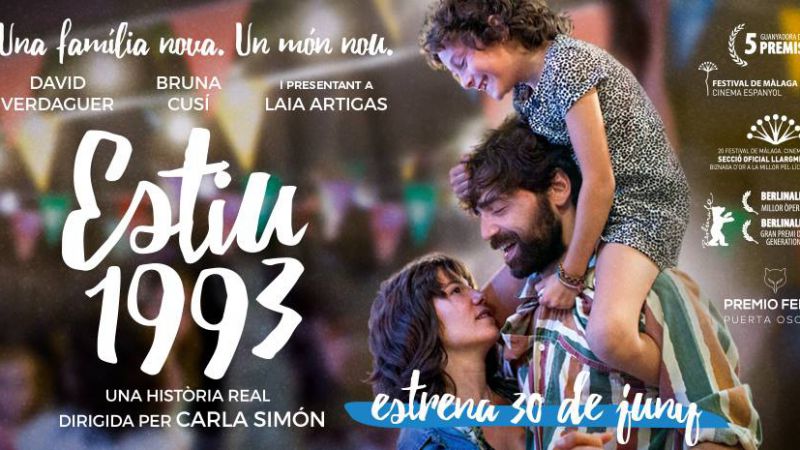 Resultat d'imatges de cartell pel·lícula estiu 1993