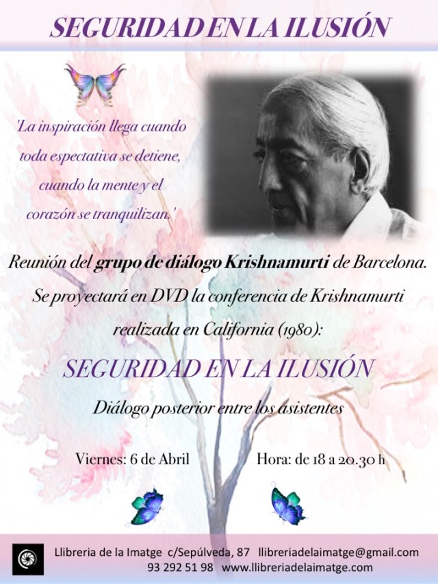 Cartell Krishnamurti març