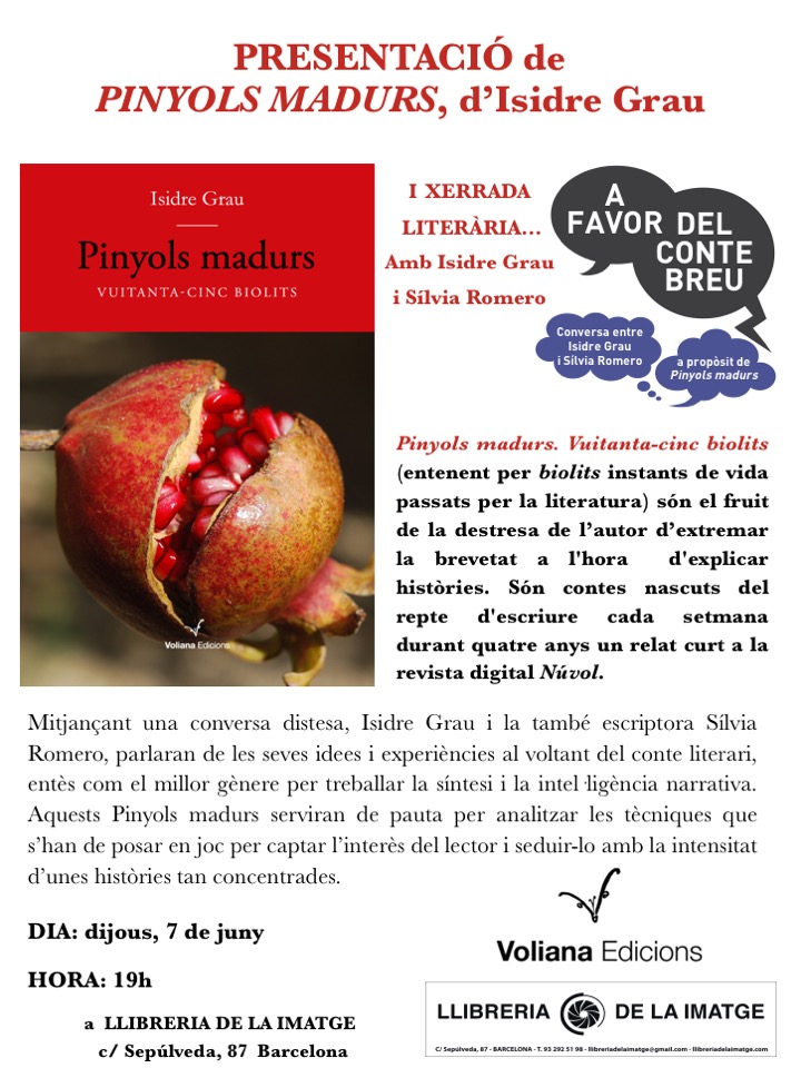 CARTELL PINYOLS MADURS