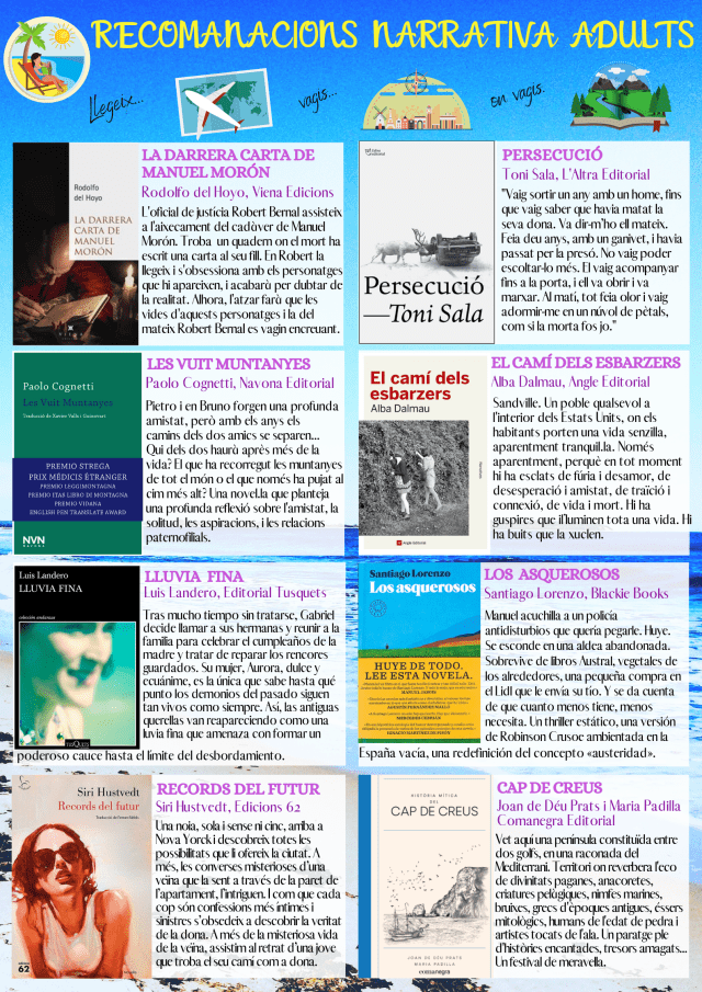 CARTELL Què llegiràs aquest estiu_ Recomanem 2