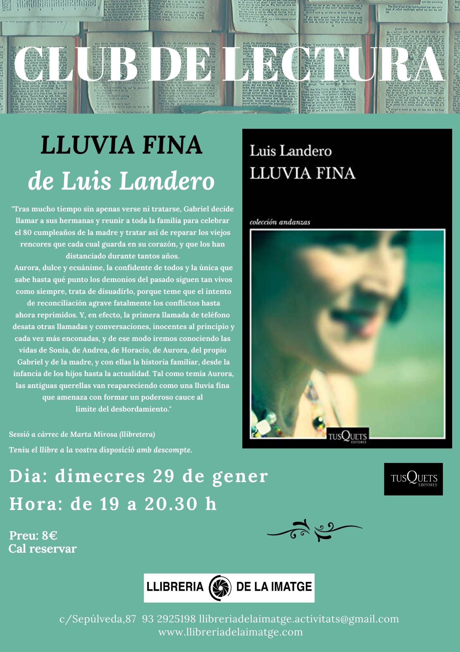 CLUB DE LECTURA LLUVIA FINA