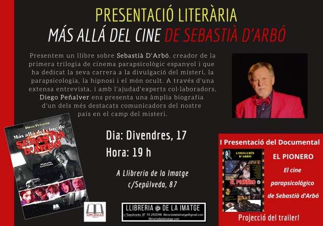 PRESENTACIÓ LITERÀRIA MÁS allá del cine de sebastiá d'arbó